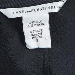 Pre Owned Diane von Furstenberg Black Maxi Skirt M