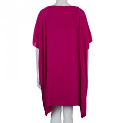 Pre Owned Diane Von Furstenberg Fuschia Beonica Dress L