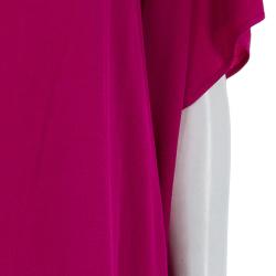 Pre Owned Diane Von Furstenberg Fuschia Beonica Dress L