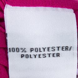 Pre Owned Diane Von Furstenberg Fuschia Beonica Dress L