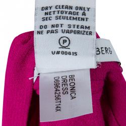 Pre Owned Diane Von Furstenberg Fuschia Beonica Dress L