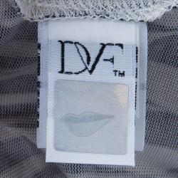 Pre Owned Diane Von Furstenberg New Julian Two Printed Wrap Dress S