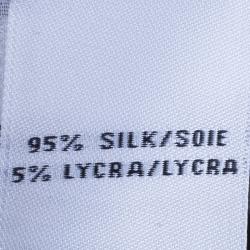 Pre Owned Diane Von Furstenberg New Christa Striped Silk Belted Dress L