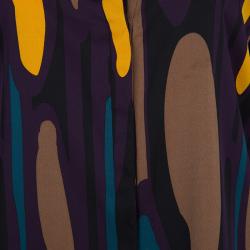 Pre Owned Diane Von Furstenberg Multicolor Printed Silk Karia Blouse M