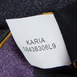 Pre Owned Diane Von Furstenberg Multicolor Printed Silk Karia Blouse M