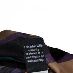 Pre Owned Diane Von Furstenberg Multicolor Printed Silk Karia Blouse M