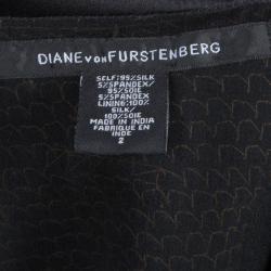 Pre Owned Diane Von Furstenberg Bronze Sequin Chika Dress S