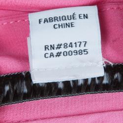 Pre Owned Diane Von Furstenberg Hot Pink Marianna Silk Shirt Dress M