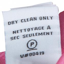 Pre Owned Diane Von Furstenberg Hot Pink Marianna Silk Shirt Dress M