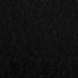 Pre Owned Diane Von Furstenberg Black Lace Scalloped Bottom Scotia Skirt L