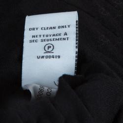 Pre Owned Diane Von Furstenberg Black Lace Scalloped Bottom Scotia Skirt L