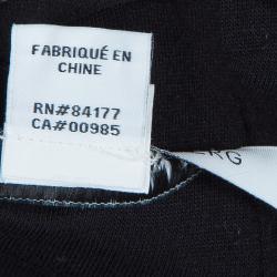 Pre Owned Diane Von Furstenberg Black Lace Scalloped Bottom Scotia Skirt L