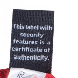 Pre Owned Diane Von Furstenberg Red Faux Wrap Jersey Long Sleeve Deianira Tassel Dress L