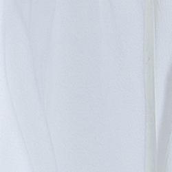 Pre Owned Diane Von Furstenberg White Crepe Draped Front Juliette Belted Dress L