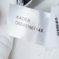 Pre Owned Diane Von Furstenberg White Short Sleeve Kader Dress L