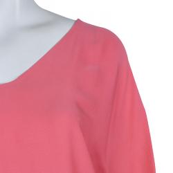 Pre Owned Diane von Furstenberg Pink Colorblock Silk Edna Dress S