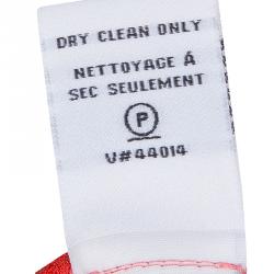 Pre Owned Diane von Furstenberg Pink Colorblock Silk Edna Dress S