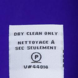 Pre Owned Diane Von Furstenberg Blue Silk Draped Annika Wrap Dress M