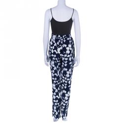 Pre Owned Diane Von Furstenberg Benett Orchid Silk Tapered Pants L