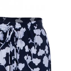 Pre Owned Diane Von Furstenberg Benett Orchid Silk Tapered Pants L