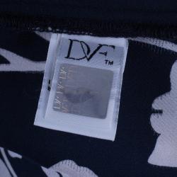 Pre Owned Diane Von Furstenberg Benett Orchid Silk Tapered Pants L