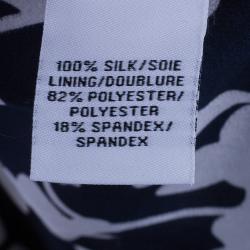 Pre Owned Diane Von Furstenberg Benett Orchid Silk Tapered Pants L