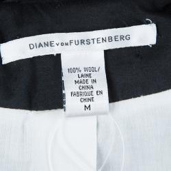 Pre Owned Diane Von Furstenberg Black Sequin Embellished Blazer M