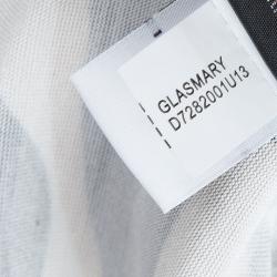 Pre Owned Diane Von Furstenberg Printed Jersey Ruched Glasmary Dress M