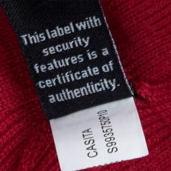 Pre Owned Diane Von Furstenberg Red Casita Long Buttondown Cardigan M