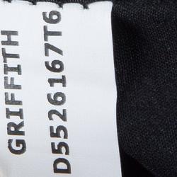 Pre Owned Diane Von Furstenberg Dark Grey Worsted Wool Griffith Wrap Dress M