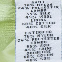 Pre Owned Diane Von Furstenberg Neon Green Floral Lace Warner Shift Dress M 