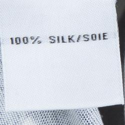 Pre Owned Diane Von Furstenberg Multicolor Printed Silk Jersey Draped Nobuko Dress M