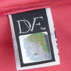 Pre Owned Diane von Furstenberg Pink Silk Batwing Sleeve Meiko Blouse P