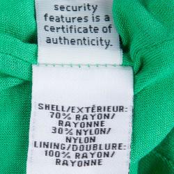 Pre Owned Diane Von Furstenberg Green Zarita Lace Dress S