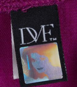 Pre Owned Diane Von Furstenberg Purple Wool Zip Detail Marchona Dress S