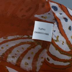 Pre Owned Diane Von Furstenberg Tupai Chiffon Wrap Dress M