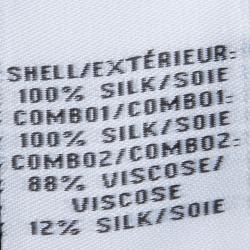 Pre Owned Diane von Furstenberg Black Silk Angela Top XL