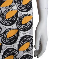 Pre Owned Diane von Furstenberg Abstract Printed Silk Naoki Wrap Dress M