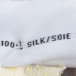 Pre Owned Diane von Furstenberg Abstract Printed Silk Naoki Wrap Dress M