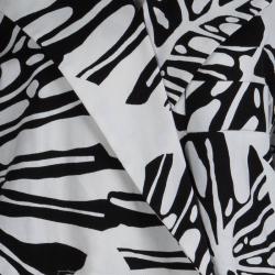 Pre Owned Diane Von Furstenberg Monochrome Cotton Canvas Oversized Laurel Blazer P