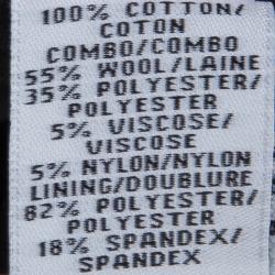 Pre Owned Diane Von Furstenberg Monochrome Cotton Canvas Oversized Laurel Blazer P