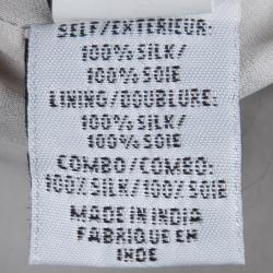 Pre Owned Diane Von Furstenberg Silver Sequin Embellished Sleeveless Yahzi Wrap Gown S