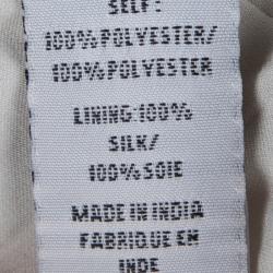 Pre Owned Diane Von Furstenberg Silver Sequin Embellished Short Sleeve Mako Top S