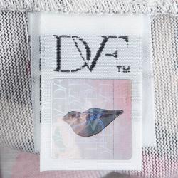 Pre Owned Diane Von Furstenberg Stone Leopard Print Silk Jersey Reina Dress S