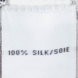 Pre Owned Diane Von Furstenberg Stone Leopard Print Silk Jersey Reina Dress S