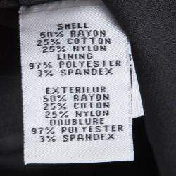 Pre Owned Diane von Furstenberg Black Lace Long Sleeve Gadie Top XS