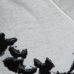 Pre Owned Diane Von Furstenberg Light Grey Tie Detail Kyla Wrap Cardigan L