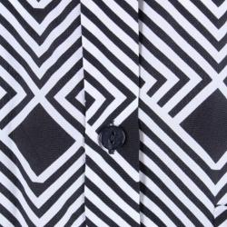 Pre Owned Diane Von Furstenberg Prita Silk Shirt Dress XXS