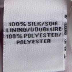 Pre Owned Diane Von Furstenberg Lilac Floral Printed Silk Habotai Dress M