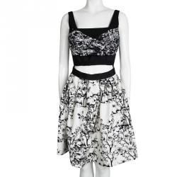 Pre Owned Diane Von Furstenberg Jayme Cut Out Detail Embellished Dress M